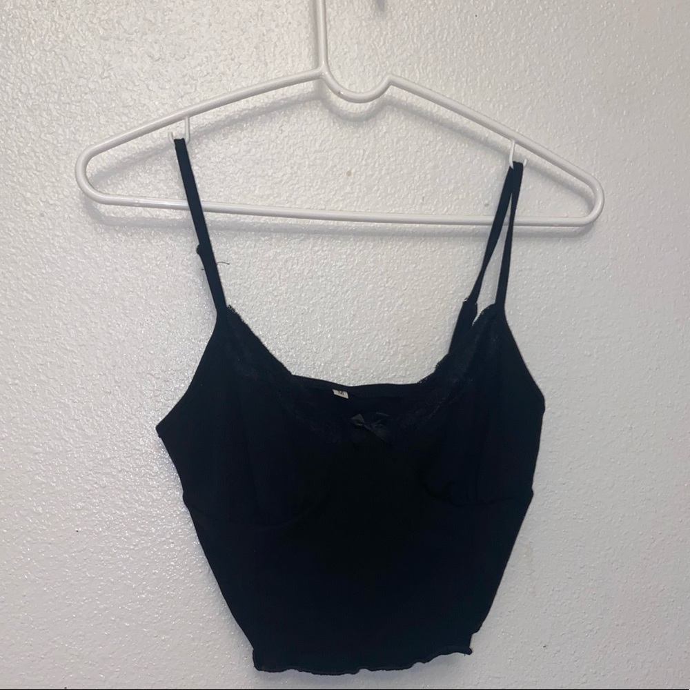 Camisole top + midi pencil skirt